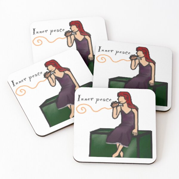 Item preview,  My inner peace - girl drinking milktea  designed and sold by Bitit.