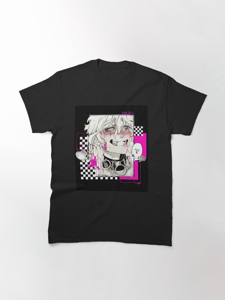 Alternate view of Nagito Komaeda "Die for me??" Design Classic T-Shirt