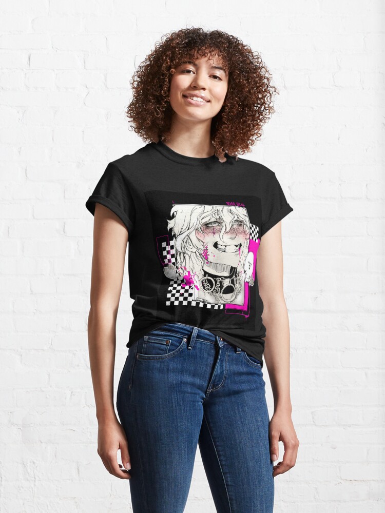 Alternate view of Nagito Komaeda "Die for me??" Design Classic T-Shirt