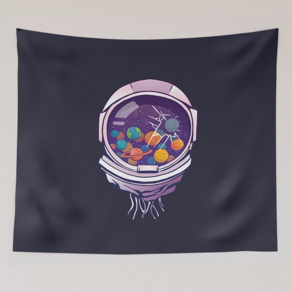 Item preview, Astronaut | Astronaut helmet | Planets designed and sold by DerSenat.