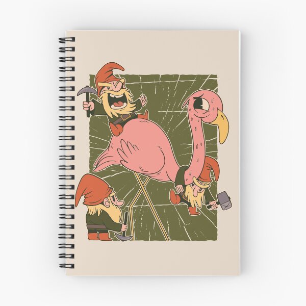 Item preview, Garden Gnomes Attacking Pink Flamingo designed and sold by popularthreadz.