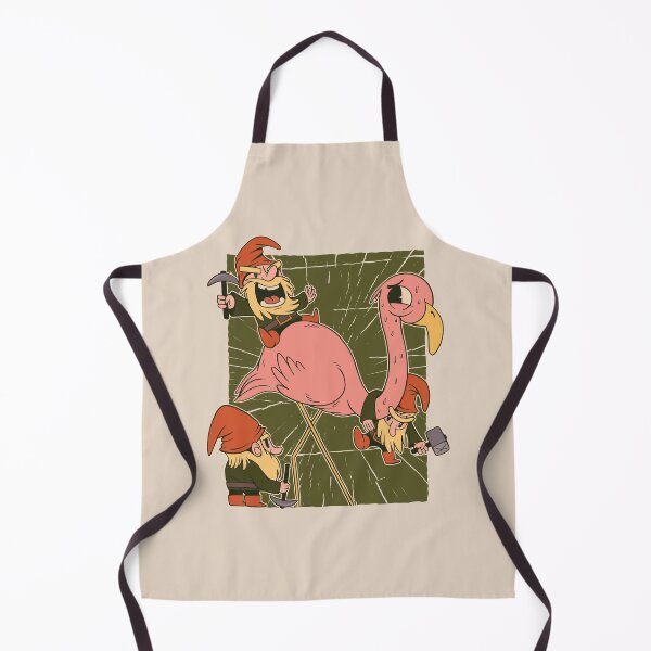 Item preview, Garden Gnomes Attacking Pink Flamingo designed and sold by popularthreadz.