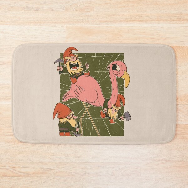 Item preview, Garden Gnomes Attacking Pink Flamingo designed and sold by popularthreadz.
