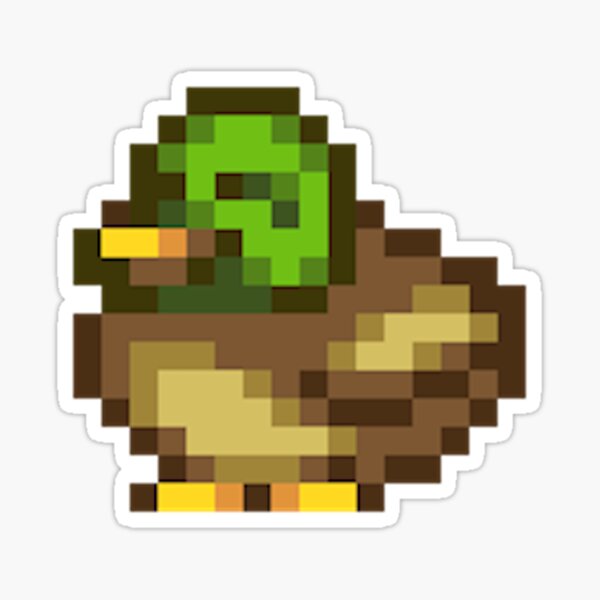 "Stardew Valley Pixel Duck" Sticker for Sale by edevyor Redbubble