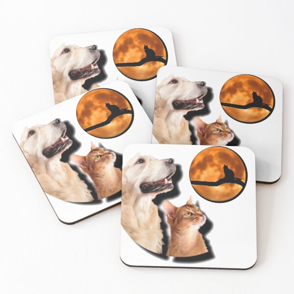 Item preview, Dog with cat T-shirt designed and sold by LinaCreatifs.