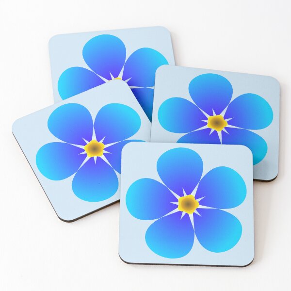 Item preview, blue yellow flower designed and sold by sohelsayyad.