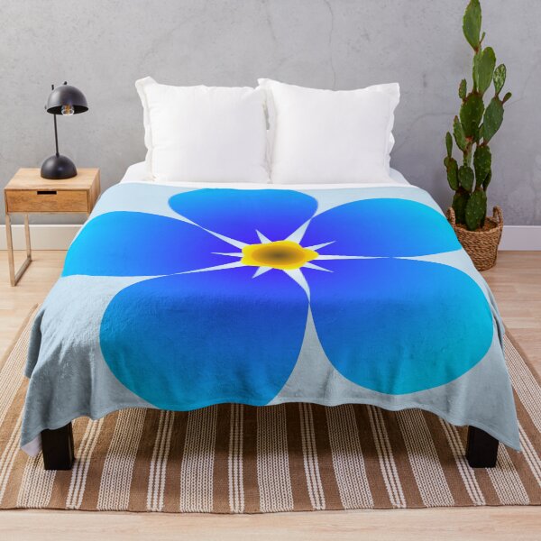 Item preview, blue yellow flower designed and sold by sohelsayyad.
