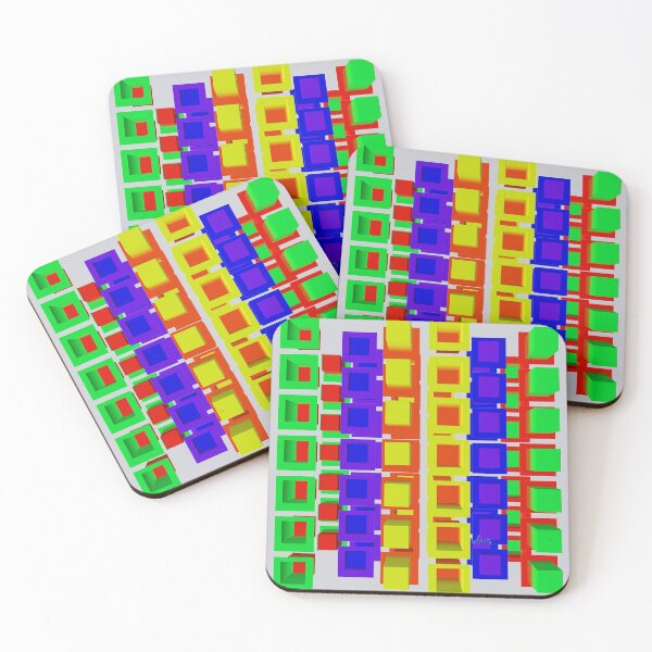Item preview,  Abstract Geometric Primary & Secondary Colors 72720 designed and sold by mandalafractal.
