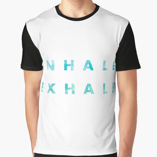 Inhale Exhale Yoga Watercolor Graphic T-Shirt