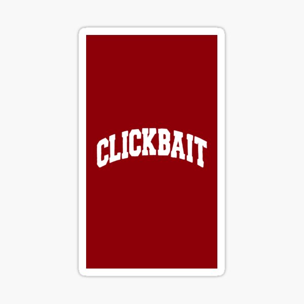 Click Bait Stickers Redbubble - omg 2016 roblox logo in 2019 not clickbait youtube