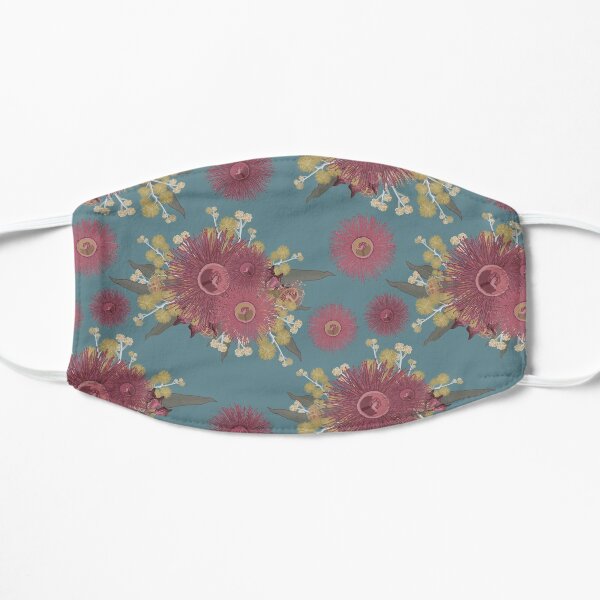 Vintage Australian Wildflower Pattern Mask