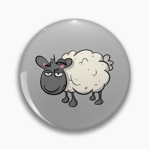 Artikelvorschau, Cute Grumpy Sheep Cartoon entworfen und verkauft von LEFDDesigns.