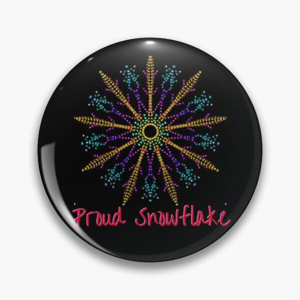 Item preview, Proud snowflake, rainbow colors designed and sold by LittleAngy.