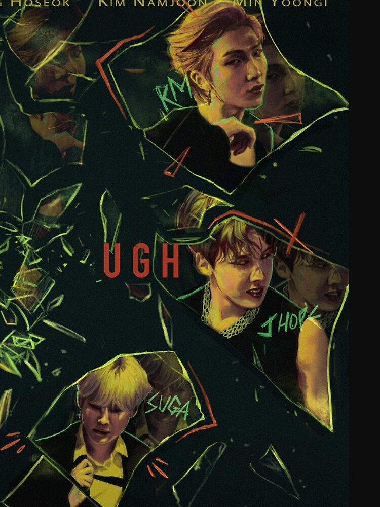 Thumbnail 4 of 4, iPhone Case, BTS RAPLINE “UGH!” designed and sold by DingDdaeng.