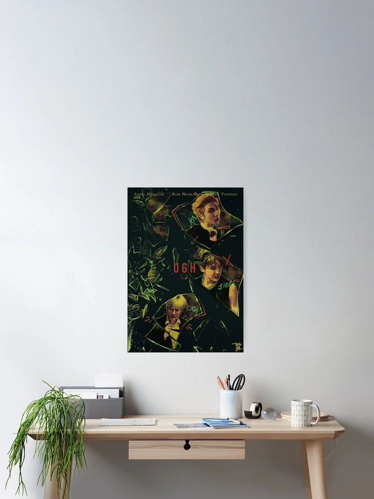 Thumbnail 2 of 3, Poster, BTS RAPLINE “UGH!” designed and sold by DingDdaeng.