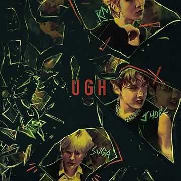 Artwork thumbnail, BTS RAPLINE “UGH!” by DingDdaeng