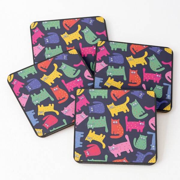 Item preview,  Funny Cute cats colorful designed and sold by TopDesignArt.