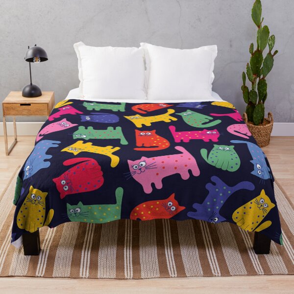 Item preview,  Funny Cute cats colorful designed and sold by TopDesignArt.