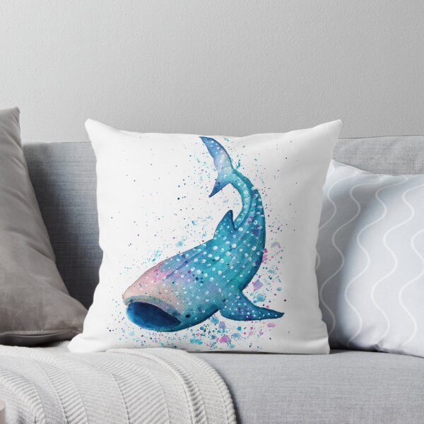 Whale Shark Throw Pillow