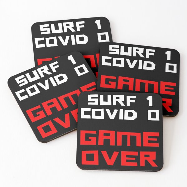 Artikelvorschau, Surf 1 Covid 0 Game Over - Lustiges Zitat für T-Shirt - Kaffeetasse - Aufkleber - Telefonabdeckungen entworfen und verkauft von JOYSURF-LAB.