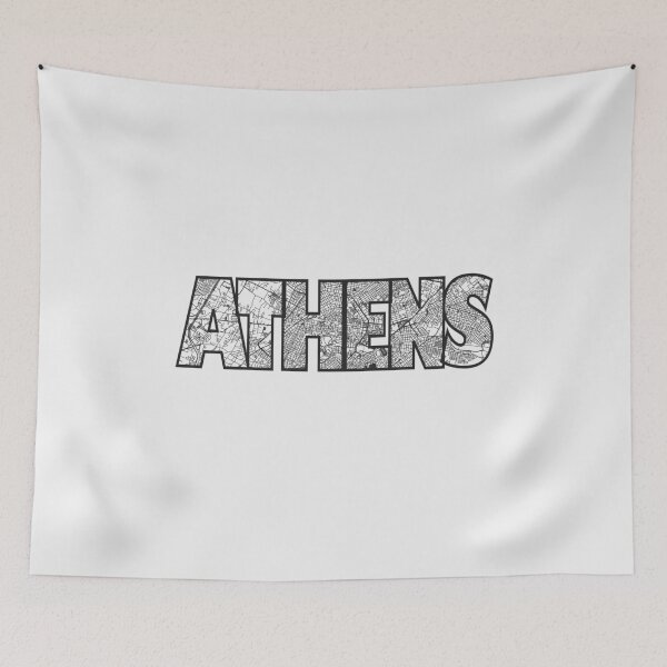 Item preview, Athens, Greece Street Map designed and sold by thestreetslocal.