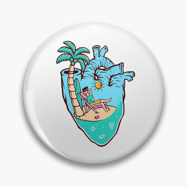 Item preview, Beach in my heart designed and sold by teenlabel.