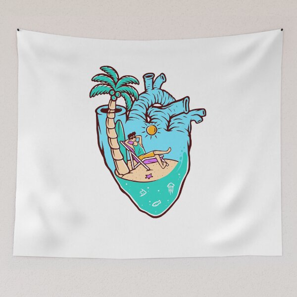Item preview, Beach in my heart designed and sold by teenlabel.