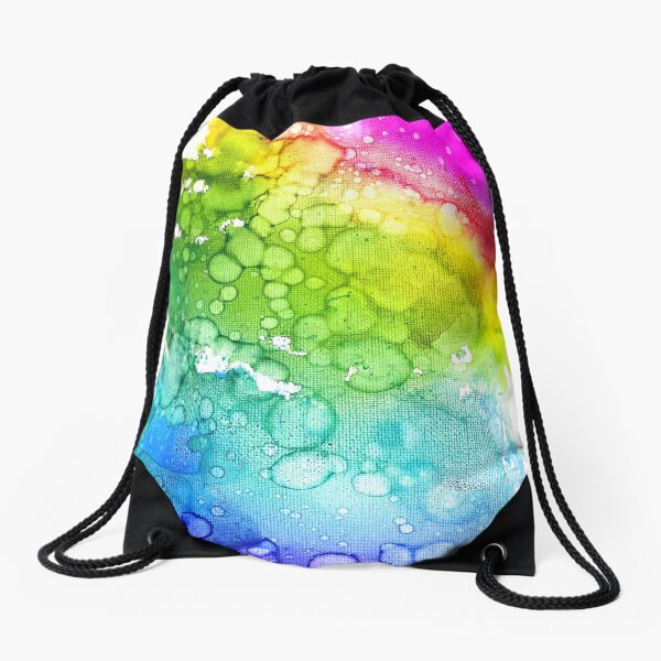 Rainbow Rush Drawstring Bag