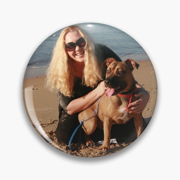 Item preview, 23. Shondelle & her Staffy-Ridgeback designed and sold by Cathie Brooker.
