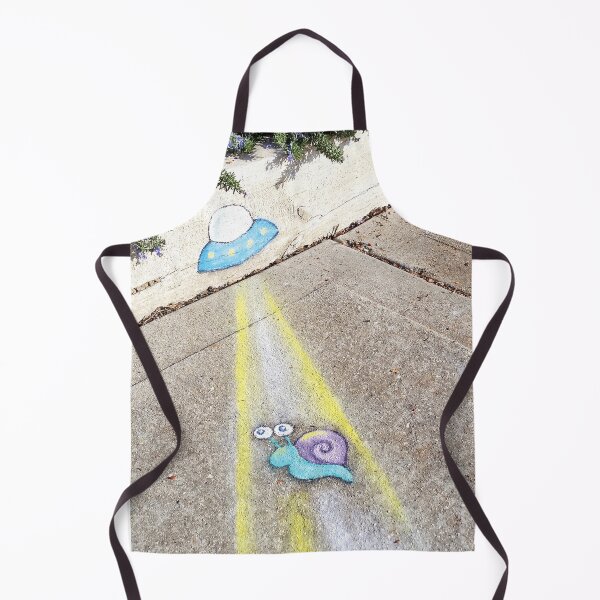 Item preview, spaceship abducting snail street art designed and sold by bravescribbler.