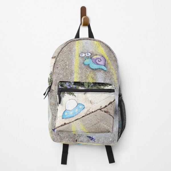 Item preview, spaceship abducting snail street art designed and sold by bravescribbler.