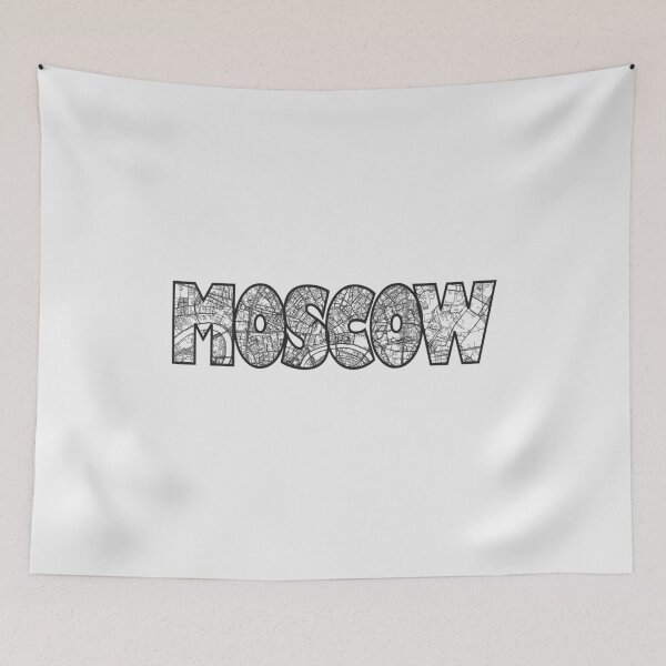 Item preview, Moscow, Russia Street Map designed and sold by thestreetslocal.