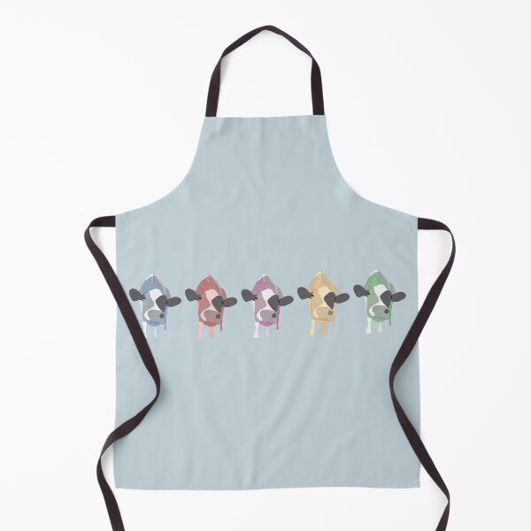 Item preview, cute colorful cows in a line designed and sold by cocotoe.