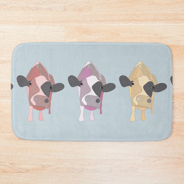 Item preview, cute colorful cows in a line designed and sold by cocotoe.