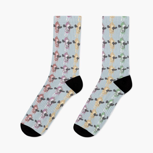 Item preview, cute colorful cows in a line designed and sold by cocotoe.