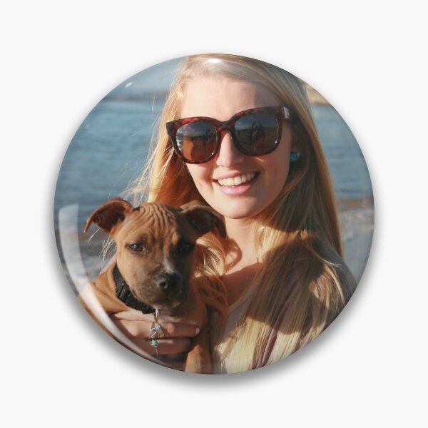 Item preview, 20. Bree & her Staffy Puppy designed and sold by Cathie Brooker.