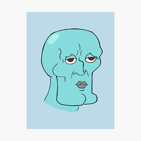 Handsome Squidward - Spongebob Photographic Print for Sale by