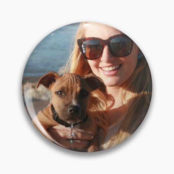 Item preview, 20. Bree & her Staffy Puppy Indie designed and sold by Cathie Brooker.