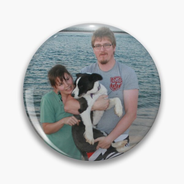 Item preview, 18. Craig & Sam with their Border Collie designed and sold by Cathie Brooker.