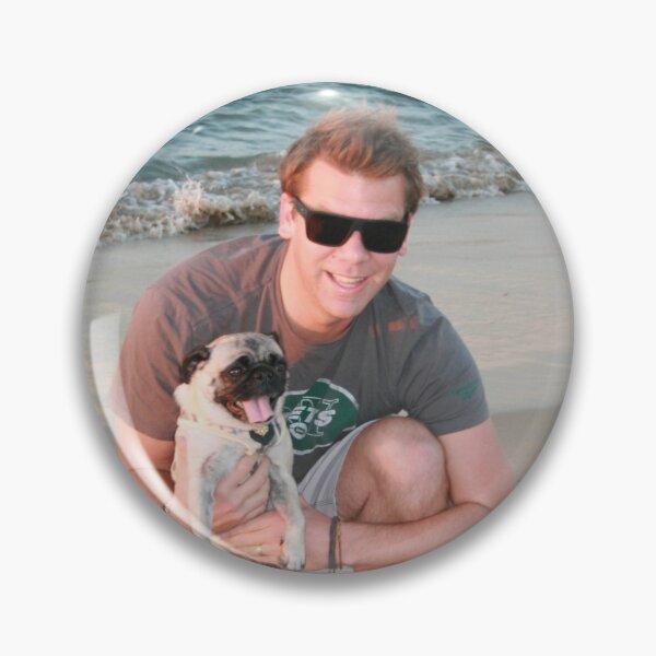 Item preview, 17. Scott & his Pug designed and sold by Cathie Brooker.