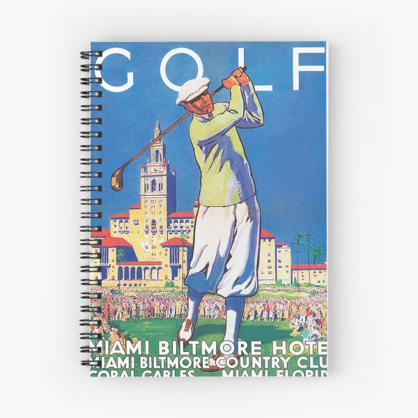 Item preview, Golf in Miami Vintage Travel Poster designed and sold by vintagevivian.