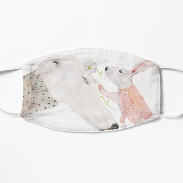 Greyhound & rabbit Flat Mask