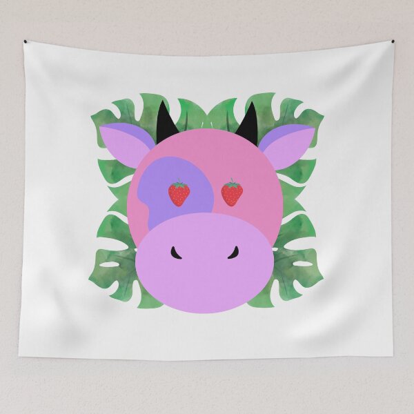 Item preview, strawberry cow designed and sold by Raseelvm.