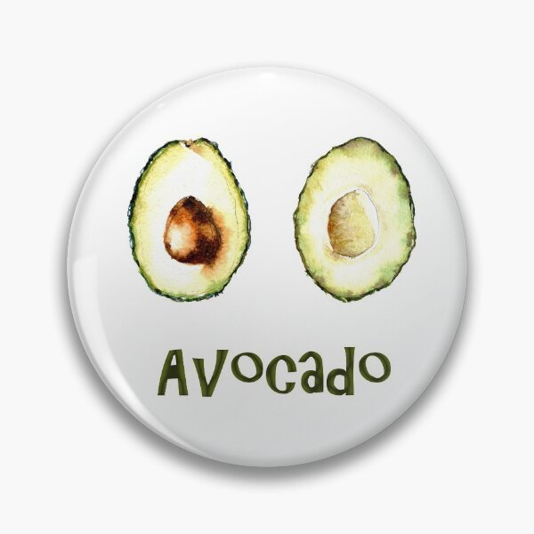 Item preview, Sliced in half avocado watercolor illustration designed and sold by Zavyalova-art.