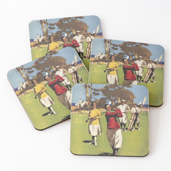 Item preview, Golf in Monterey Peninsula Vintage Poster   designed and sold by vintagevivian.