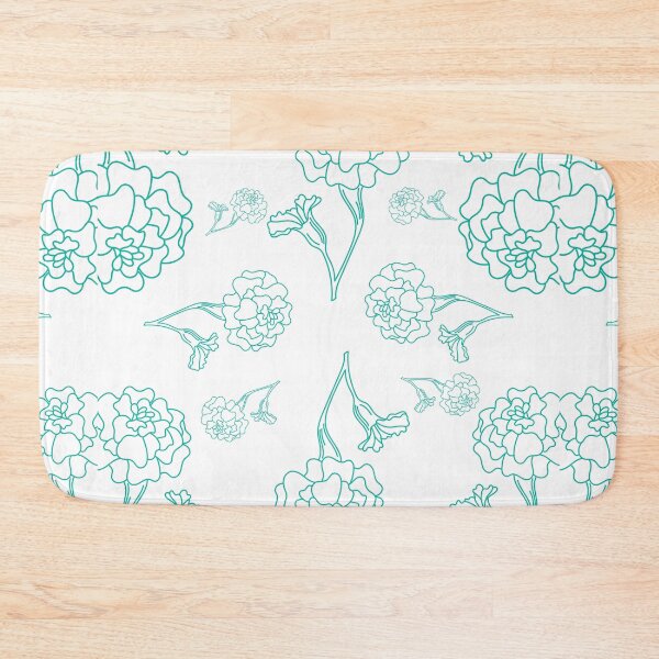 Item preview, blue roses pattern - Painted turquoise flowers pattern designed and sold by Amalzaki.