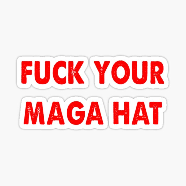 Vista previa del artículo con la obra «A la mierda con tu gorra MAGA», diseñado y vendido por Kathrine2302.