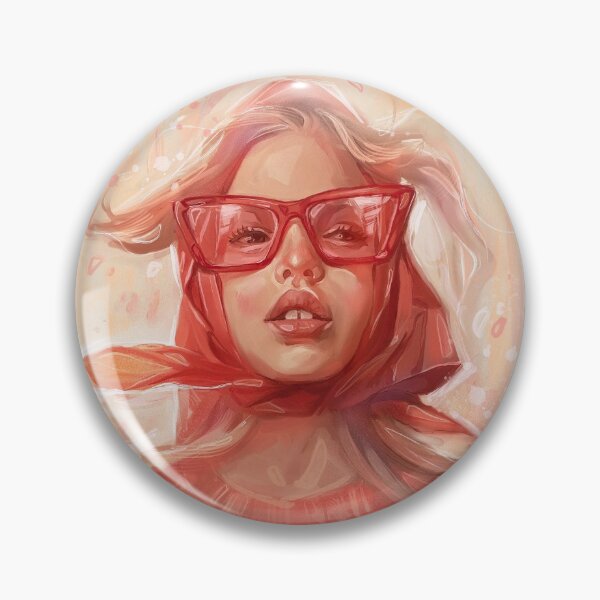 Item preview,  cute girl with glasses and a scarf designed and sold by Maslovaart.