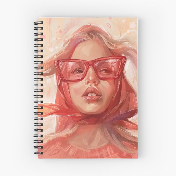 Item preview,  cute girl with glasses and a scarf designed and sold by Maslovaart.