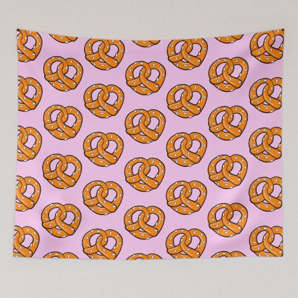 Item preview, Pretzel pattern on pink Background designed and sold by pablomendoza.